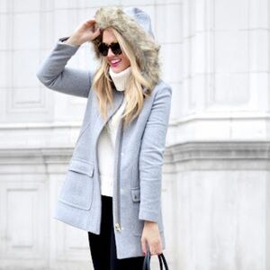 I. Crew Factory Vail Parka Gray Size 2